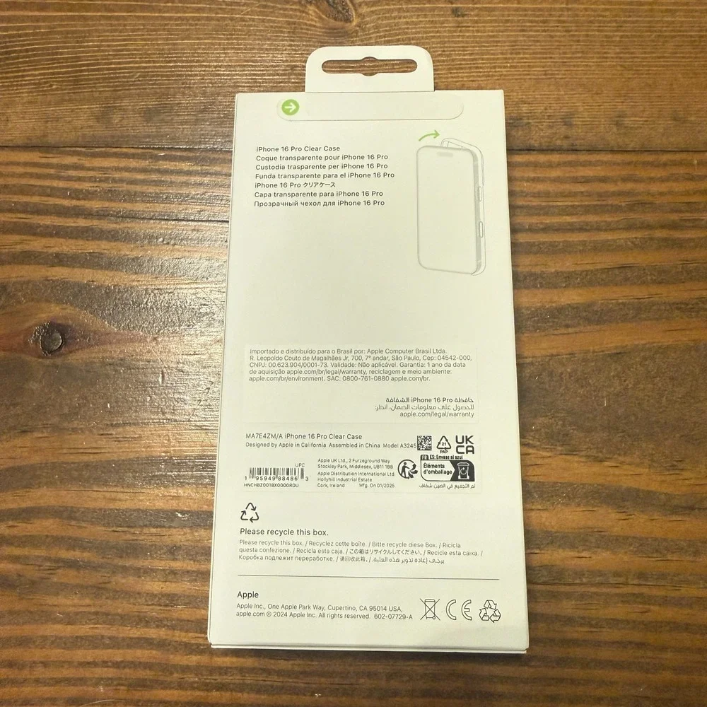 Genuine Apple  Case with MagSafe For iPhone 16 Pro - Clear - NEW